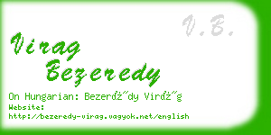 virag bezeredy business card